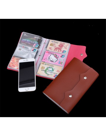 108 Card slots PU Leather Card Holder