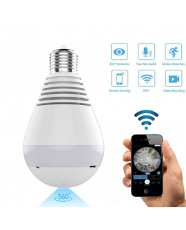 Hidden Wireless Smart Light Bulb With 1080P Security IP Camera