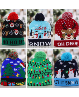 Unisex Christmas Warm Knitted Hat
