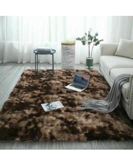 Rectangular Carpet Faux Fur Bedroom Mat 